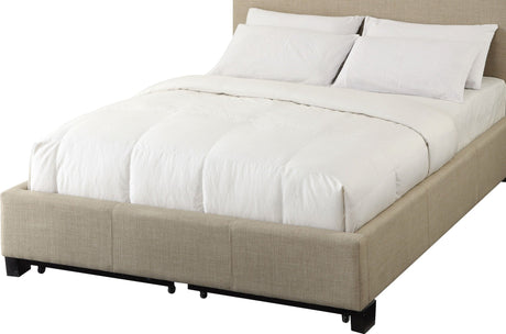Levi Toast Linen Queen Tufted Storage Bed by Modus Furniture at Eve Furniture