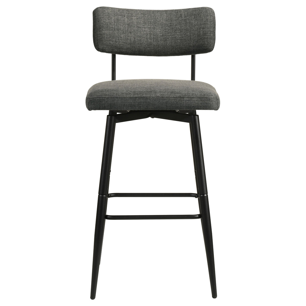Levine Grey Fabric Upholstered Swivel Bar Chair (Set of 2) by Coaster at Eve Furniture