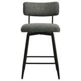 Levine Grey Fabric Upholstered Swivel Counter Chair (Set of 2) by Coaster at Eve Furniture
