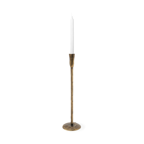 Levit (Large) Gold Table Candle Holder by Mercana at Eve Furniture