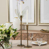 Levit (Small) Gold Table Candle Holder by Mercana at Eve Furniture
