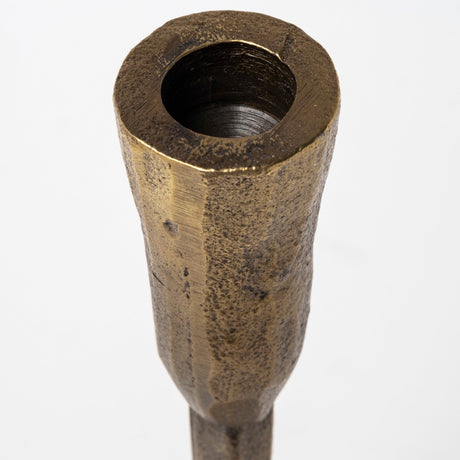 Levit (Small) Gold Table Candle Holder by Mercana at Eve Furniture