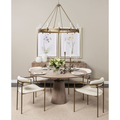 Levit (Small) Gold Table Candle Holder by Mercana at Eve Furniture