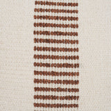 Levon 22x22 Plush Cream w/ Orange Dashed Stripes Decorative Pillow Cover by Mercana at Eve Furniture