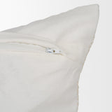 Levon 22x22 Plush Cream w/ Orange Dashed Stripes Decorative Pillow Cover by Mercana at Eve Furniture