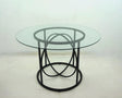 Levy Matte Black 48-inch Round Glass Top Dining Table by Coaster at Eve Furniture