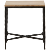 Lewelyn Side Table, Natural by Dovetail at Eve Furniture