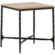Lewelyn Side Table, Natural by Dovetail at Eve Furniture