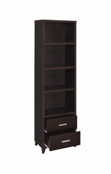 Lewes Cappuccino 2-Drawer Media Tower