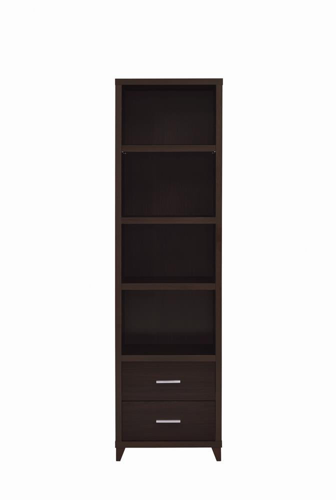 Lewes Cappuccino 2-Drawer Media Tower