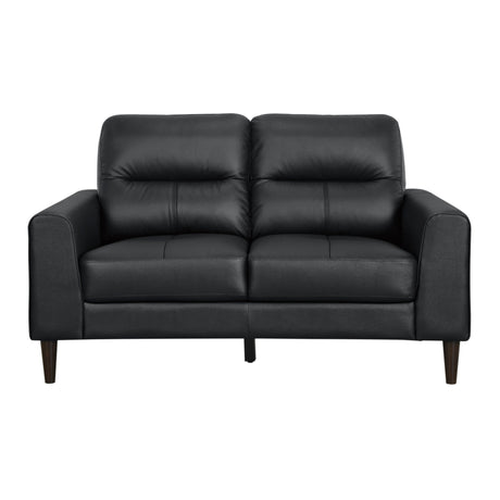 Lewes Black 2-Piece Living Room Set by Homelegance at Eve Furniture
