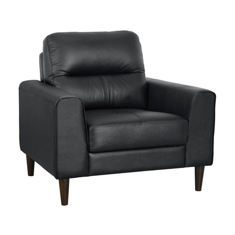 Lewes Black Leather Living Room Set by Homelegance at Eve Furniture