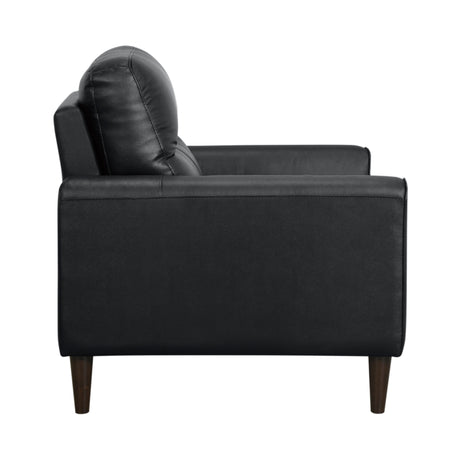 Lewes Black Leather Living Room Set by Homelegance at Eve Furniture