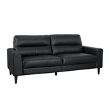 Lewes Black Leather Living Room Set by Homelegance at Eve Furniture