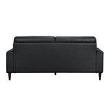 Lewes Black Leather Living Room Set by Homelegance at Eve Furniture