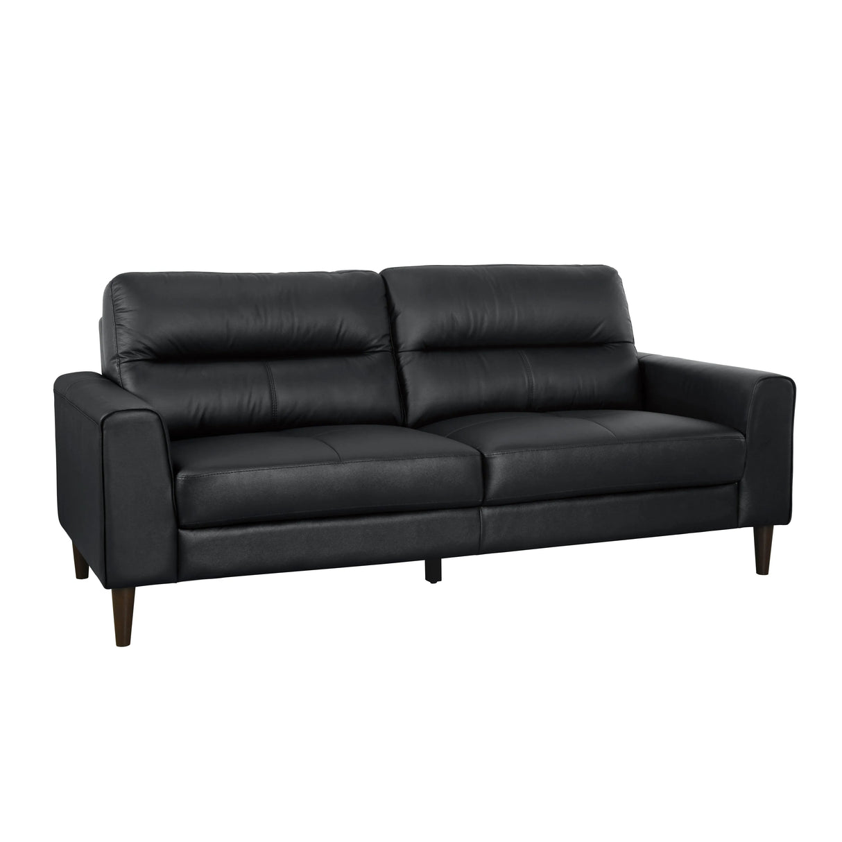 Lewes Black Leather Sofa by Homelegance at Eve Furniture