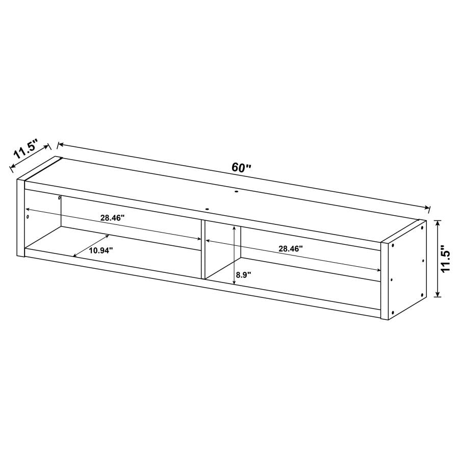 Lewes Cappuccino Bridge with 2 Encased Storage Compartments