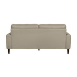 Lewes Latte Leather Sofa by Homelegance at Eve Furniture