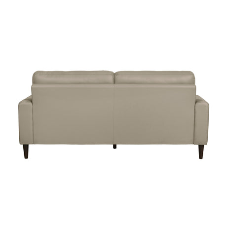 Lewes Latte Leather Sofa by Homelegance at Eve Furniture