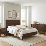 Lewis Queen Bed in Dark Acacia by Home Trends & Design at Eve Furniture