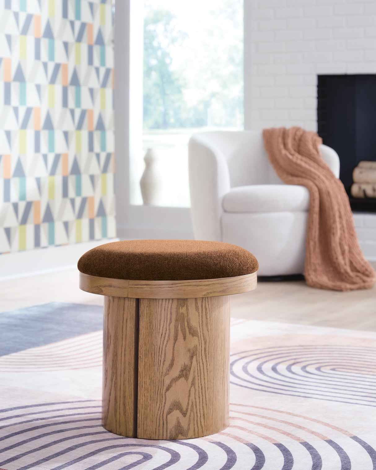 Lewisen Clay Accent Ottoman