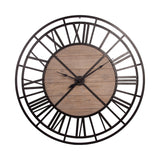 Lewiston Round Oversized+ Industrial Wall Clock by Mercana at Eve Furniture