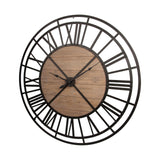 Lewiston Round Oversized+ Industrial Wall Clock by Mercana at Eve Furniture