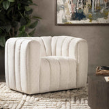 Lexa Cream Swivel Chair by Classic Home at Eve Furniture