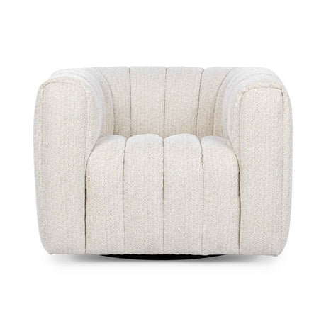 Lexa Swivel Chair - Cream by Classic Home at Eve Furniture