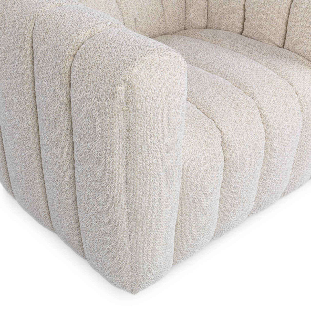 Lexa Swivel Chair - Cream by Classic Home at Eve Furniture