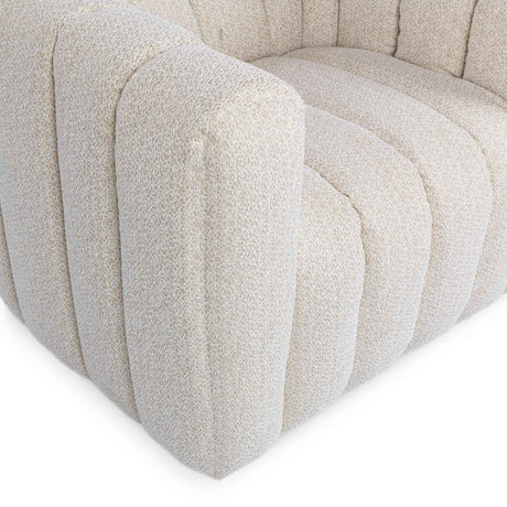 Lexa Swivel Chair - Cream by Classic Home at Eve Furniture