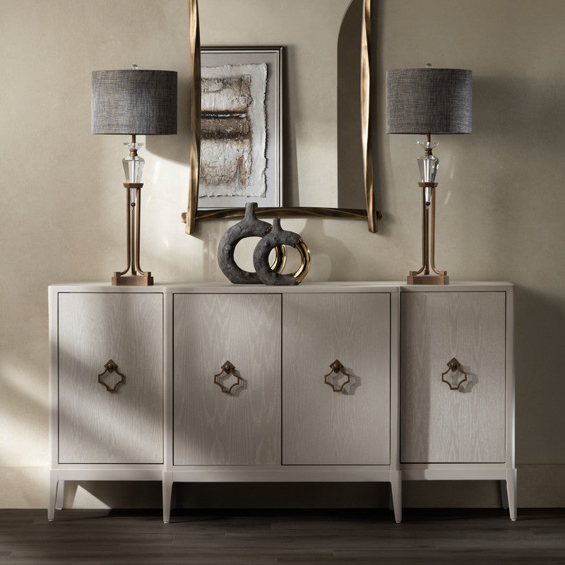 Lexington Beige Four-Door Sideboard by Crestview at Eve Furniture