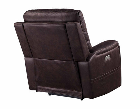 Lexington Canyon Walnut Triple-Power Media Recliner by Steve Silver at Eve Furniture