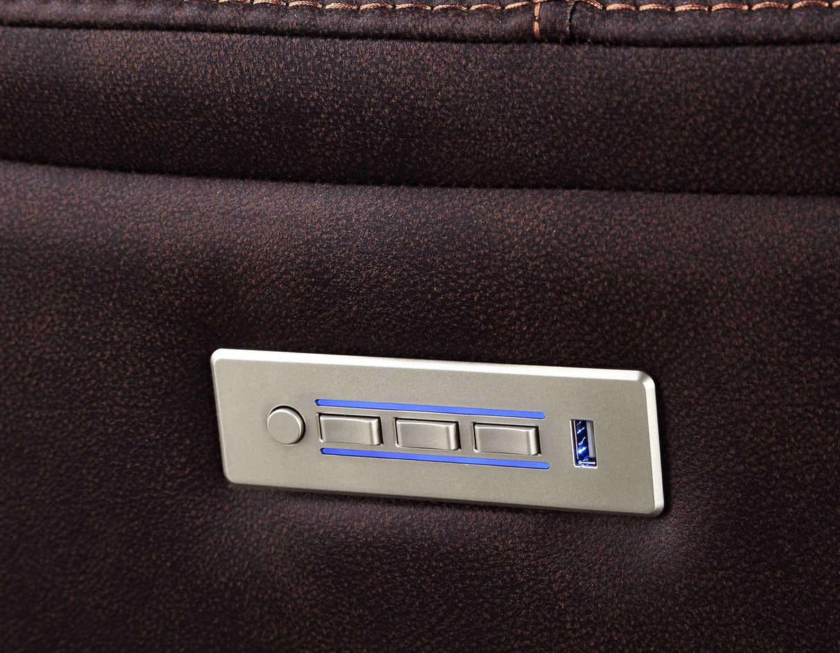 Lexington Canyon Walnut Triple-Power Media Recliner by Steve Silver at Eve Furniture