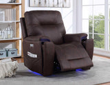 Lexington Canyon Walnut Triple-Power Media Recliner by Steve Silver at Eve Furniture