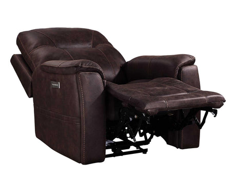 Lexington Canyon Walnut Triple-Power Media Recliner by Steve Silver at Eve Furniture