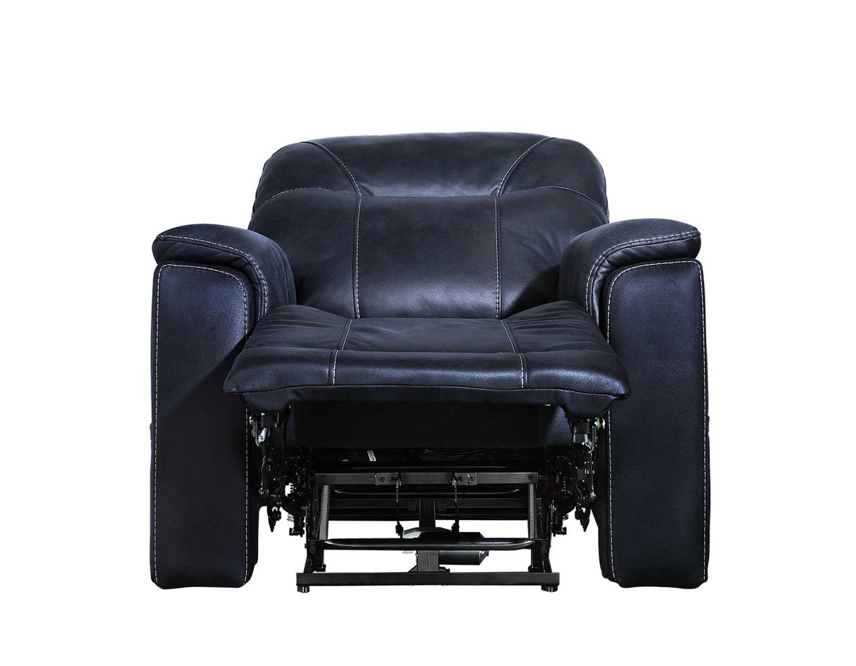 Lexington Ocean Blue Triple-Power Media Recliner by Steve Silver at Eve Furniture