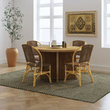 Lexley Woven Rattan Dining Side Chair Brown (Set of 2) by Coaster at Eve Furniture
