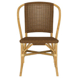 Lexley Woven Rattan Dining Side Chair Brown (Set of 2) by Coaster at Eve Furniture