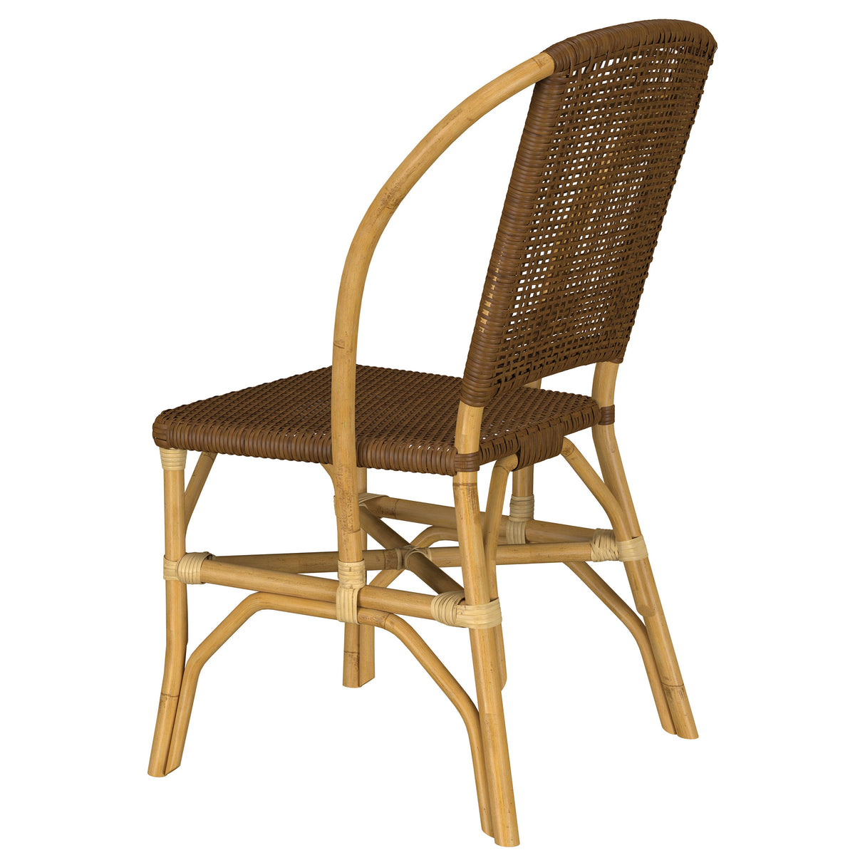 Lexley Woven Rattan Dining Side Chair Brown (Set of 2) by Coaster at Eve Furniture