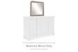 Lexorne Gray Bedroom Mirror by Ashley at Eve Furniture