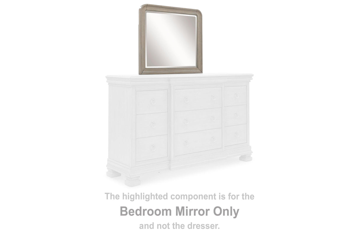 Lexorne Gray Bedroom Mirror by Ashley at Eve Furniture