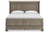 Lexorne Gray California King Sleigh Bed by Ashley at Eve Furniture