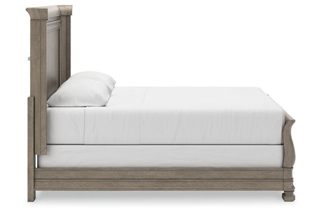 Lexorne Gray California King Sleigh Bed by Ashley at Eve Furniture