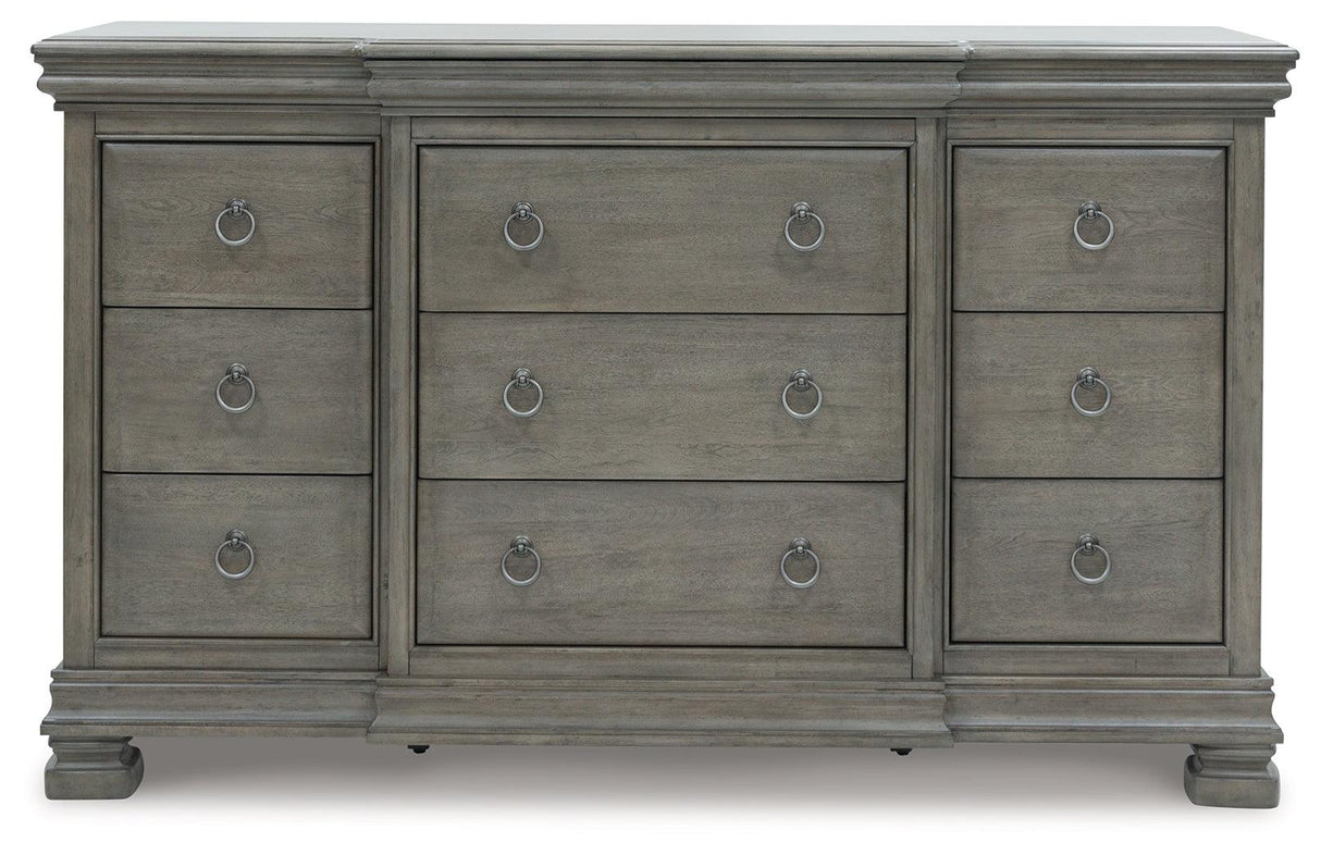 Lexorne Gray Dresser by Ashley at Eve Furniture