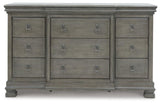 Lexorne Gray Dresser by Ashley at Eve Furniture