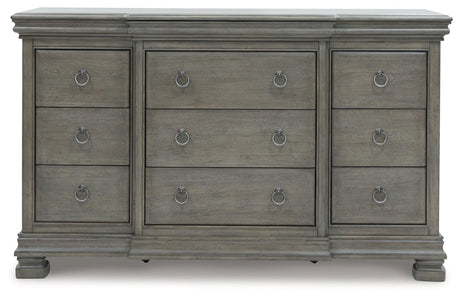 Lexorne Gray Dresser by Ashley at Eve Furniture