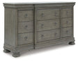 Lexorne Gray Dresser by Ashley at Eve Furniture
