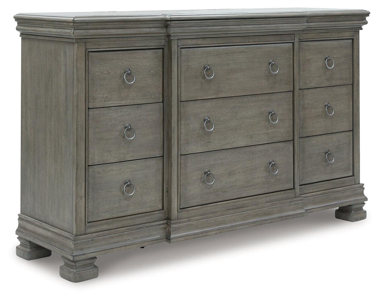 Lexorne Gray Dresser by Ashley at Eve Furniture