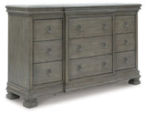 Lexorne Gray Dresser by Ashley at Eve Furniture